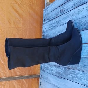 PRADA NYLON WEDGE  BOOTS